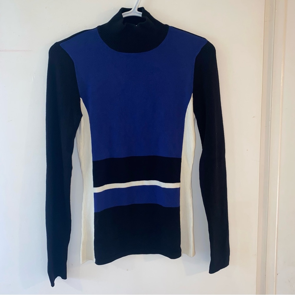 INC International Concepts Multicoloured Mock Neck Raglan Top